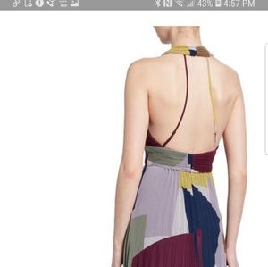 Beautiful color block plated bcbgmaxazria gown.
